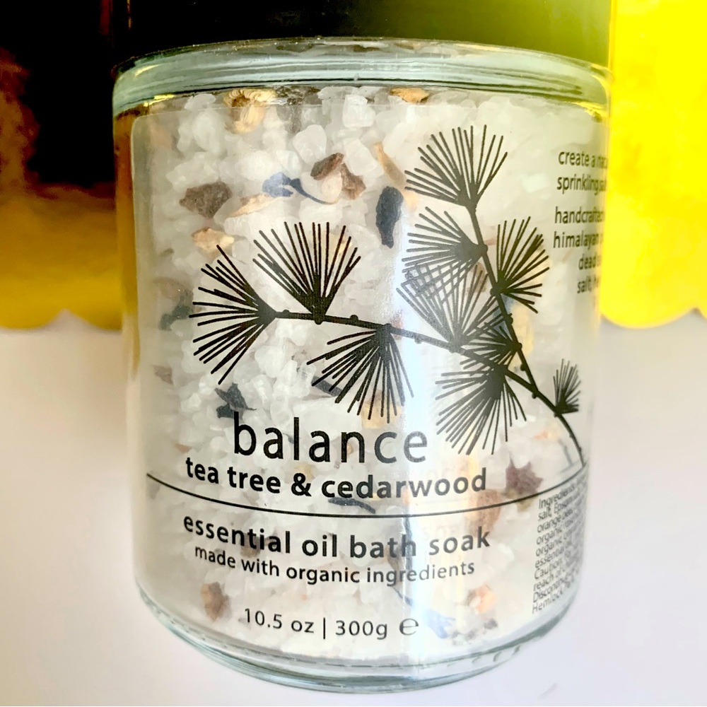 Hemlock Park Balance Essential Oil Bath Soak Mineral Sea Salt and Botanicals